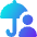 Life Insurance Security Umbrella Icon from Core Gradient Set