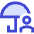 Life Insurance Security Umbrella Icon from Sharp Duo Set
