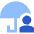 Life Insurance Security Umbrella Icon from Sharp Flat Set