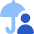 Life Insurance Security Umbrella Icon from Core Flat Set