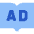 Magazine Advertising Icon from Sharp Flat Set
