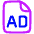 Print Advertising Icon from Plump Neon Set
