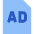 Print Advertising Icon from Sharp Flat Set