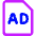Print Advertising Icon from Core Neon Set