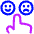 Satisfaction Icon from Plump Neon Set