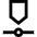 Timeline Roadmap Horizontal Icon from Sharp Line Set