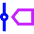 Timeline Roadmap Vertical Icon from Sharp Neon Set