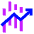 Trading Graph Icon from Sharp Neon Set