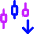 Trading Pattern Down Icon from Core Neon Set