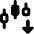 Trading Pattern Down Icon from Core Remix Set