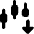 Trading Pattern Down Icon from Core Solid Set