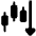 Trading Pattern Down Icon from Plump Solid Set