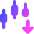 Trading Pattern Down Icon from Core Gradient Set