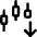 Trading Pattern Down Icon from Core Line Set
