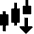 Trading Pattern Down Icon from Sharp Solid Set
