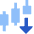 Trading Pattern Down Icon from Sharp Flat Set