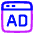 Web Advertising Icon from Plump Neon Set