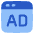 Web Advertising Icon from Plump Flat Set