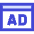 Web Advertising Icon from Sharp Duo Set