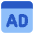 Web Advertising Icon from Core Flat Set