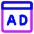 Web Advertising Icon from Core Neon Set