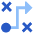 Workflow Arrow Strategy Tactic Plan Icon from Sharp Flat Set