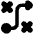 Workflow Arrow Strategy Tactic Plan Icon from Plump Solid Set