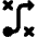 Workflow Arrow Strategy Tactic Plan Icon from Core Solid Set