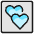 Mask Heart Double Icon from Ultimate Colors Set