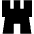 Chess Castle Fill Icon from Outlined Fill - Material Pro Set