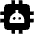 Ai Robot Microchip Fill Icon from Outlined Fill - Material Pro Set