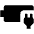 Battery Charging Plug Fill Icon from Outlined Fill - Material Pro Set