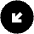 Arrow Diagonal Bottom Left Circle Fill Icon from Outlined Fill - Material Pro Set