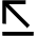 Arrow Diagonal Top Left Fill Icon from Outlined Fill - Material Pro Set