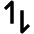 Arrow Transfer Vertical Fill Icon from Outlined Fill - Material Pro Set