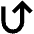 Arrow Turn Up Right Fill Icon from Outlined Fill - Material Pro Set