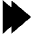 Chevron Double Right Fill Icon from Outlined Fill - Material Pro Set