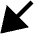 Diagonal Triangle Arrow Bottom Left Fill Icon from Outlined Fill - Material Pro Set