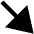 Diagonal Triangle Arrow Bottom Right Fill Icon from Outlined Fill - Material Pro Set
