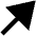 Diagonal Triangle Arrow Up Right Fill Icon from Outlined Fill - Material Pro Set