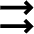 Double Arrow Right Fill Icon from Outlined Fill - Material Pro Set