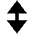 Expand Vertical Triangle Arrow Fill Icon from Outlined Fill - Material Pro Set
