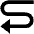 Triangle Arrow Curvy Left Down Fill Icon from Outlined Fill - Material Pro Set
