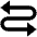 Triangle Arrow Curvy Left Right Fill Icon from Outlined Fill - Material Pro Set