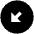 Triangle Arrow Diagonal Bottom Left Circle Fill Icon from Outlined Fill - Material Pro Set