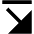 Triangle Arrow Diagonal Bottom Right Fill Icon from Outlined Fill - Material Pro Set