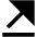 Triangle Arrow Diagonal Top Right Fill Icon from Outlined Fill - Material Pro Set