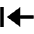 Triangle Arrow First Fill Icon from Outlined Fill - Material Pro Set