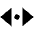 Triangle Arrow Horizontal Scroll Fill Icon from Outlined Fill - Material Pro Set