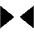 Triangle Arrow Less Horizontal Fill Icon from Outlined Fill - Material Pro Set